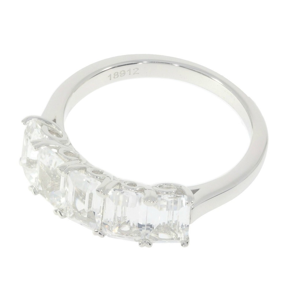 Sterling Silver Semi Mount Ring Setting Emerald OCT 6x4 Multi Stone Ring