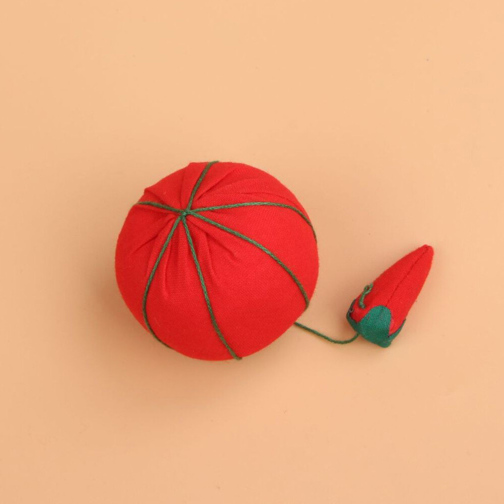 10Pcs Handcraft Tool Tomato Shaped Cushion for Sewing