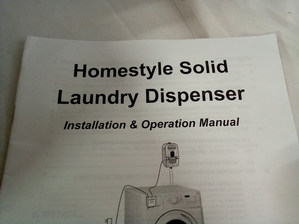 ECOLAB Homestyle Solid Laundry Detergent Dispenser W/ Control Panel