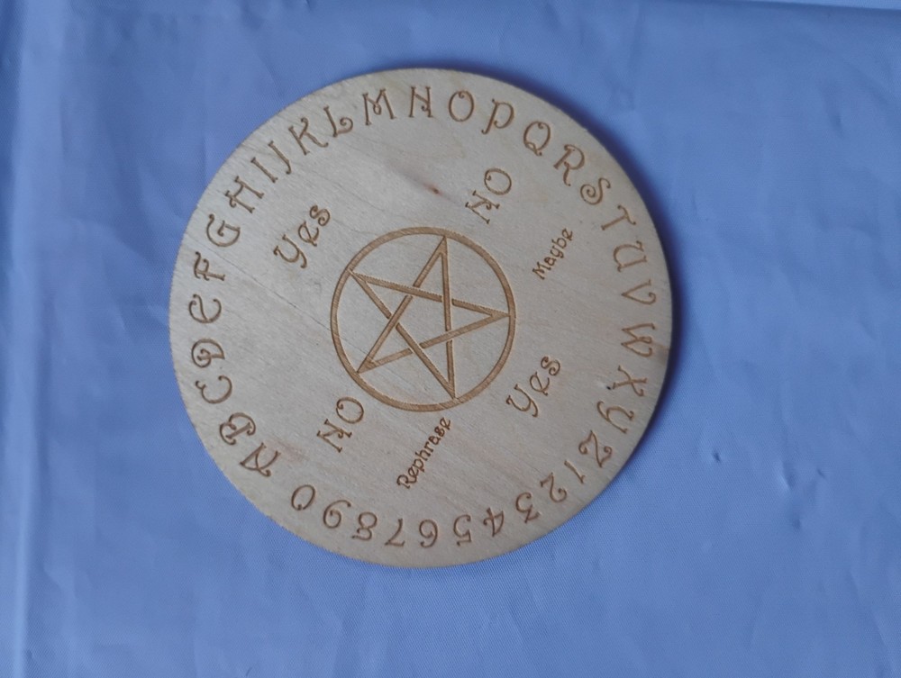 Divination Pendulum Board 5 Inch Good Condition Wood