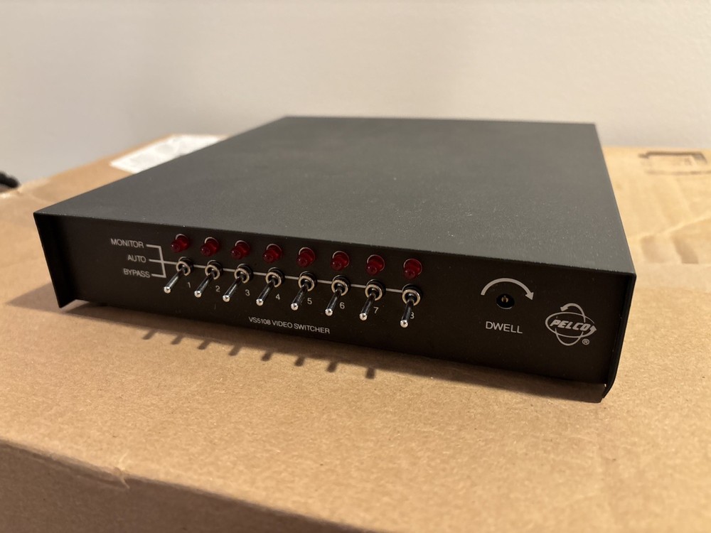 Pelco VS5108 8-input Sequential Video Switcher - Untested.