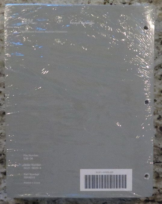 IBM System / 36 Procedures Control Commands OCL System Reference Mint Condition!