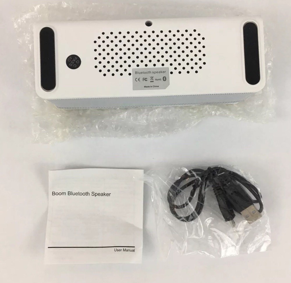 Gameline Boom Bluetooth Wireless Speaker For Mobile Phones White