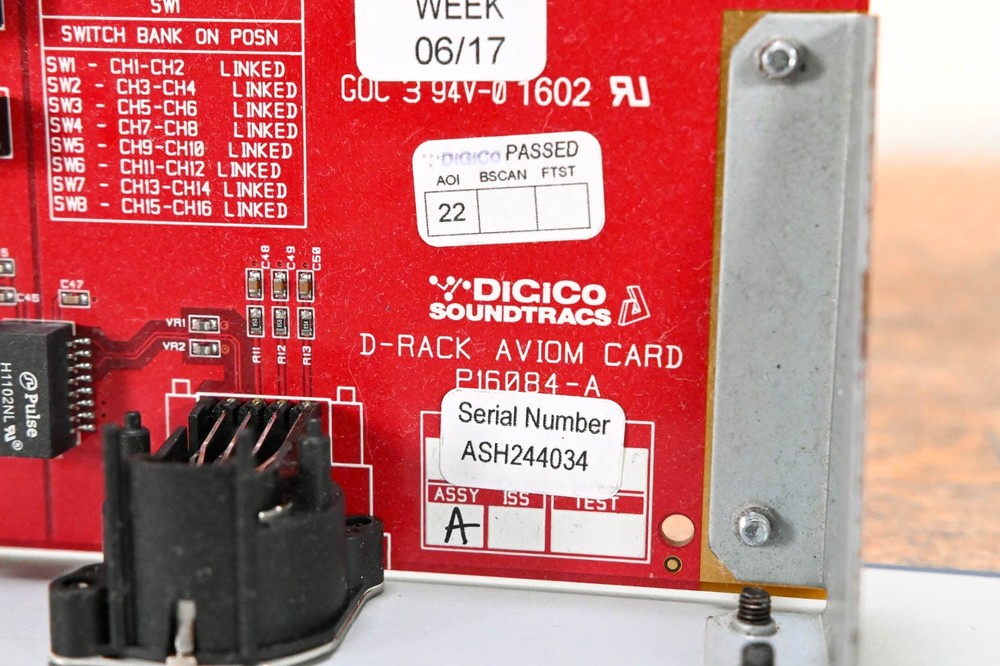 DiGiCo D-16c Aviom A-Net D-Rack Module CG01KLD