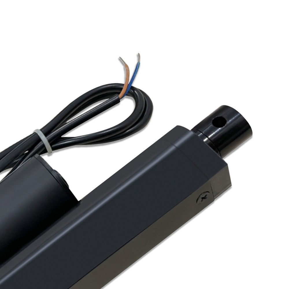 Black 4" Stroke Linear Actuator 225lbs (1000N) Load Capacity 10mm/s with Bracket