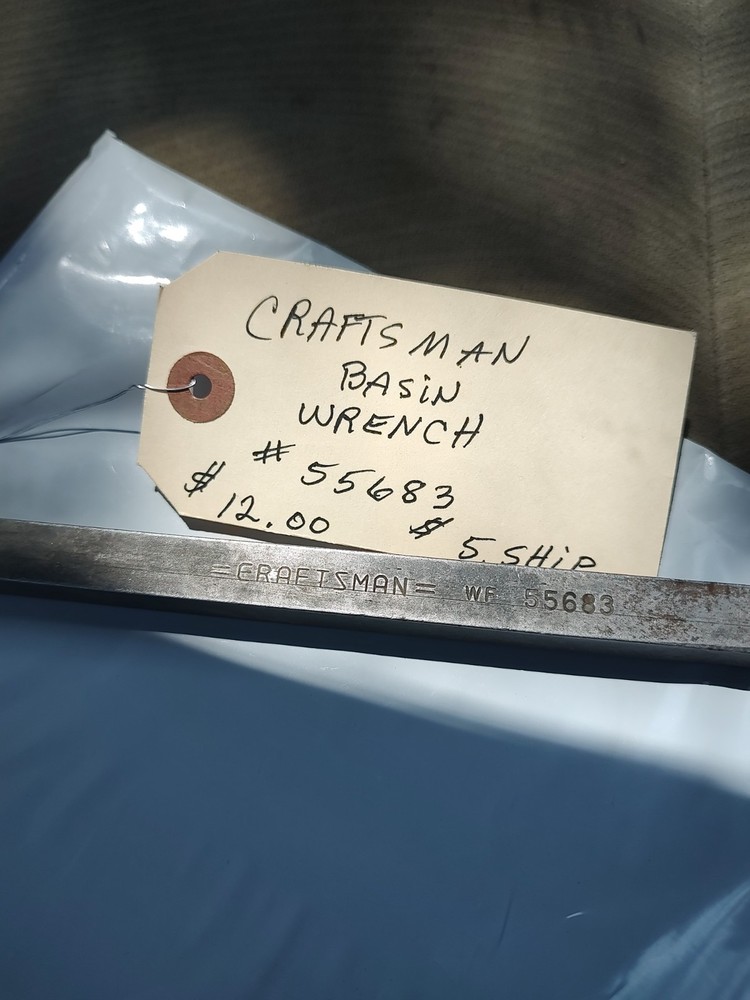 Craftsman basin wrench #55683 for plumbers use