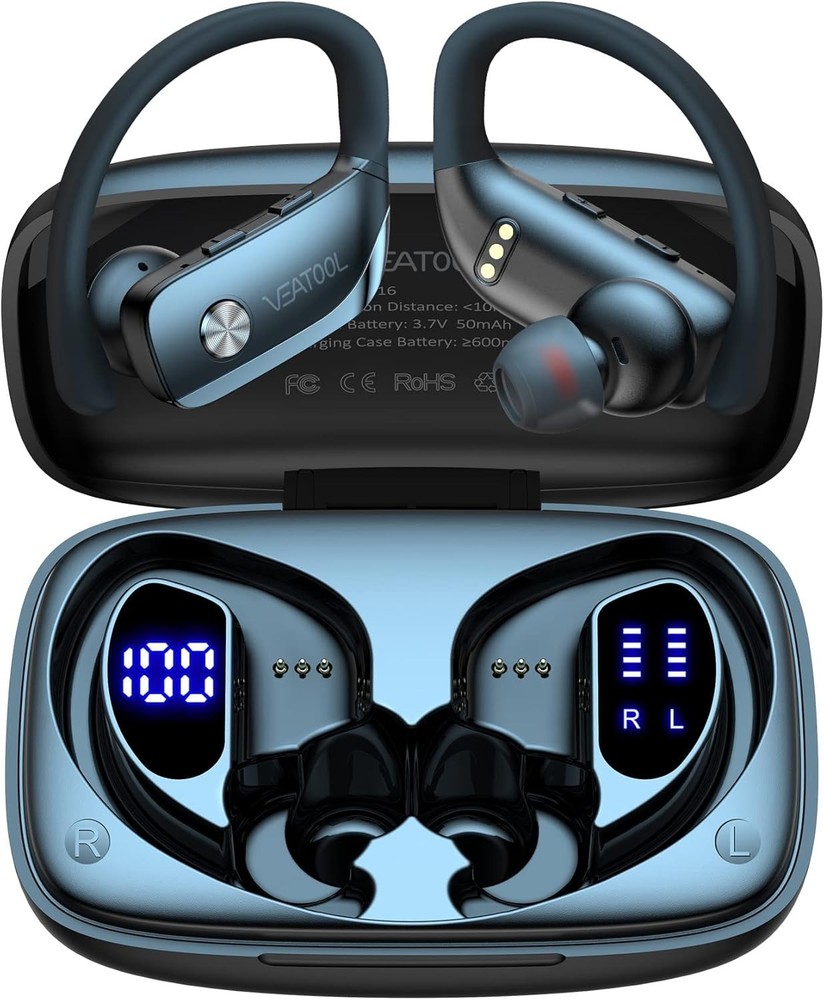 Durable Wireless Earbuds with Touch Control & Immersive Sound - Ideal for Gym