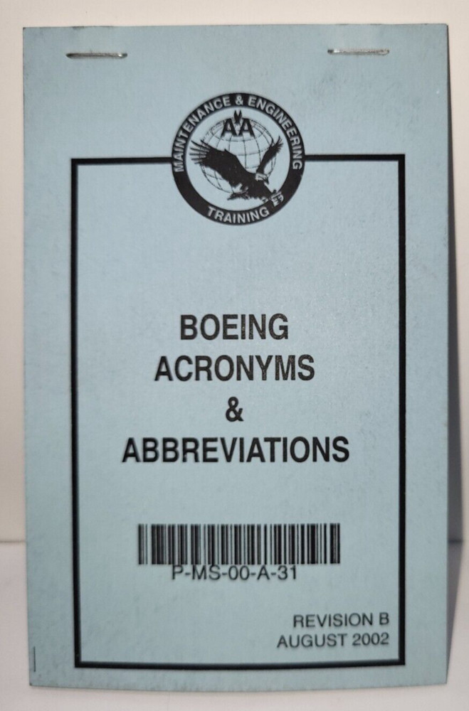 Boeing Acronyms & Abbreviations P-MS-00-A-31