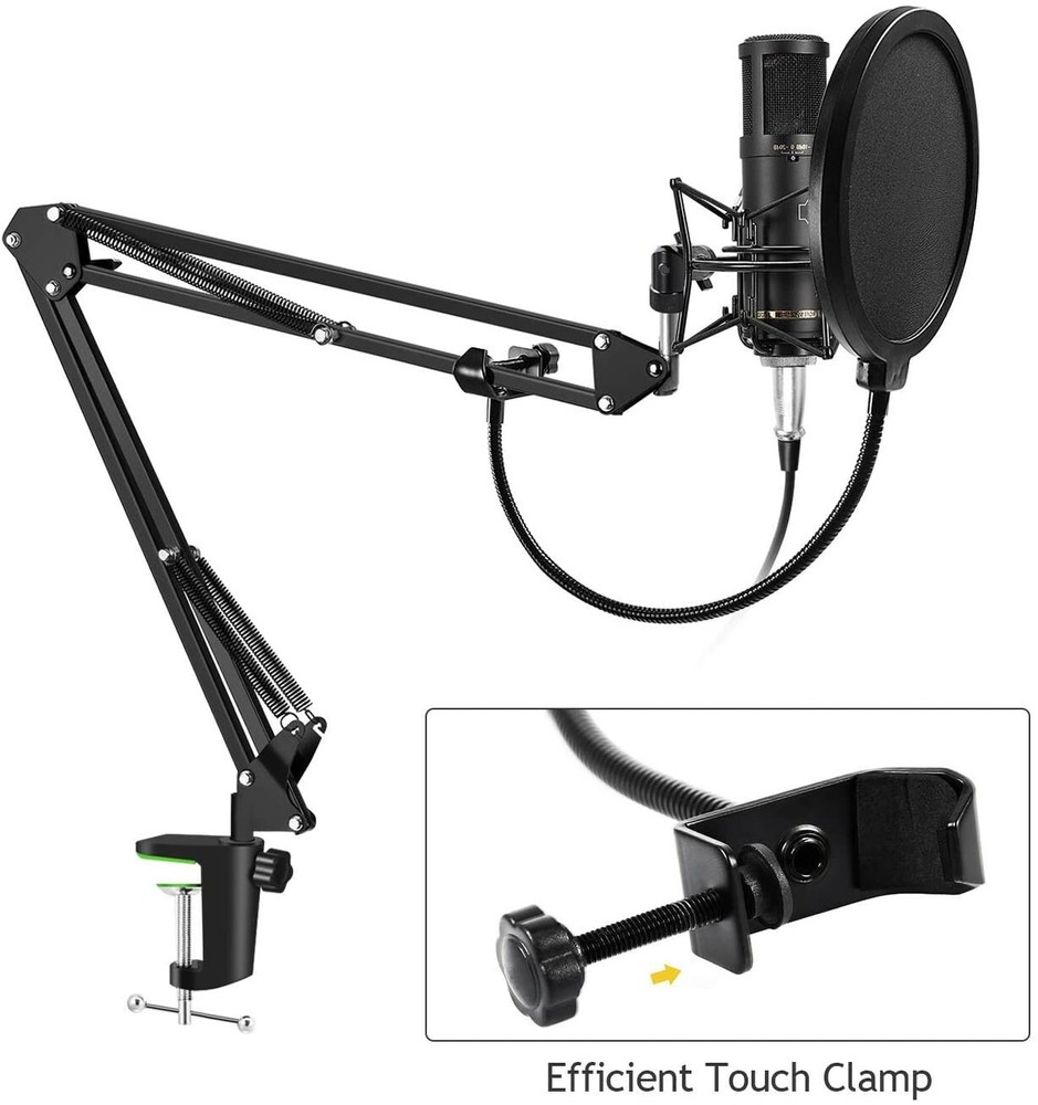 Neuma Recording Studio Accessory Set Professional Microphone Stand & Pop Filter