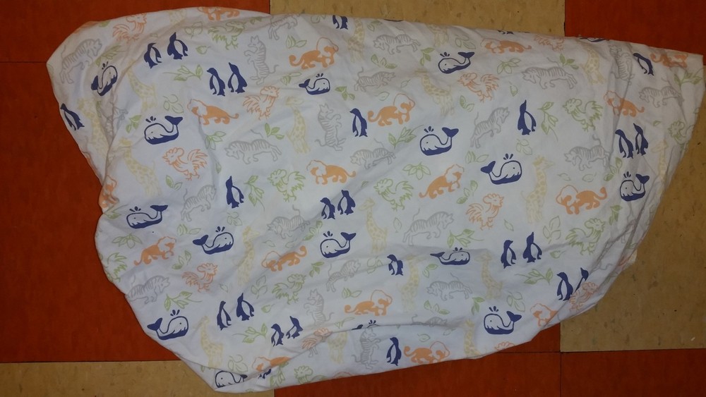 Pottery Barn Kids "Animals" Crib Fitted Sheet