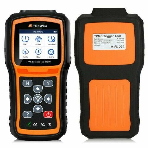 Foxwell T1000 TPMS Programming Activate Sensors Check RF Key FOB Tester Detector