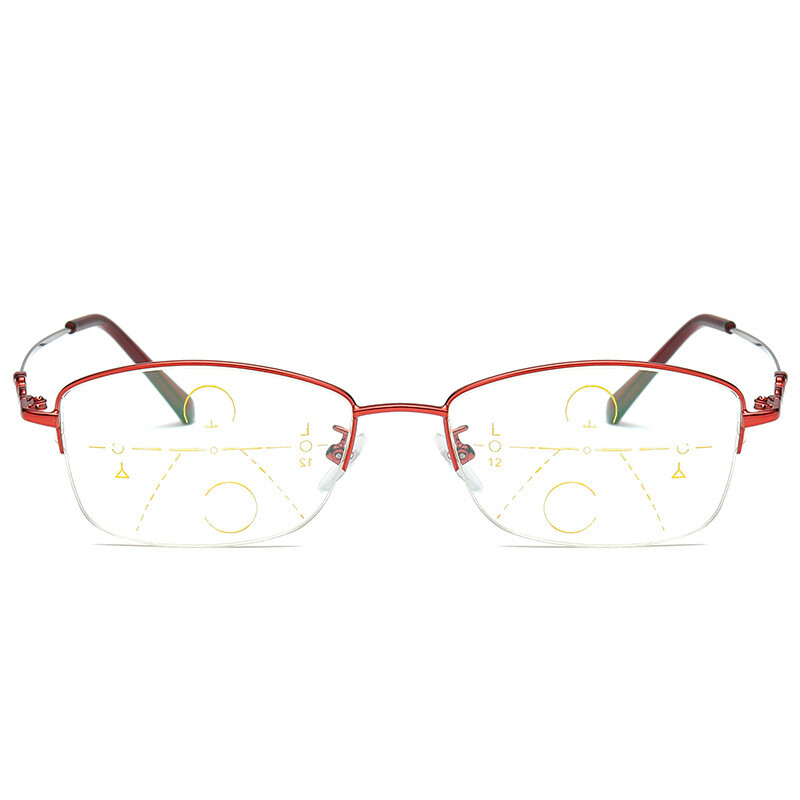 Memory Titanium Anti-Blue-Ray Progressive Multi Focus New Reading Glasses