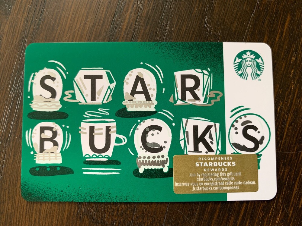 Canada Series Starbucks "GLOBES 2019" - Recyclable Card - New No Value