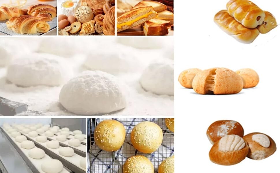 1HP 110V Automatic Dough Cutter Roller Divider Rounder 20g-70g Ball For Bakery