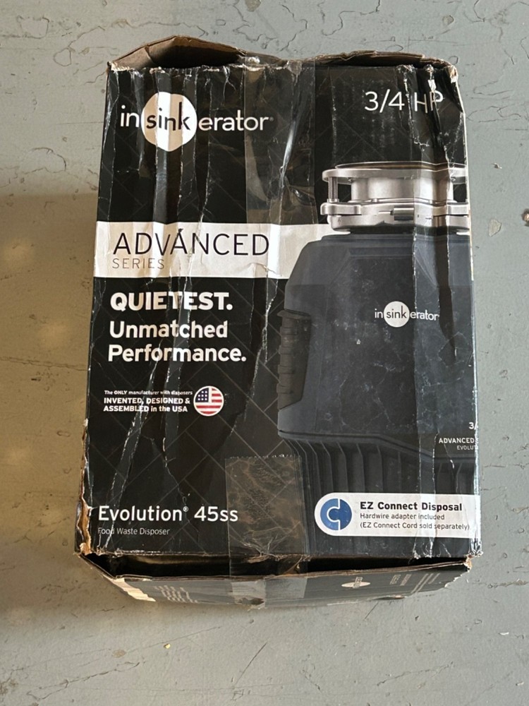 InSinkErator Evolution 45ss Advanced Series Garbage Disposal NEW IN BOX