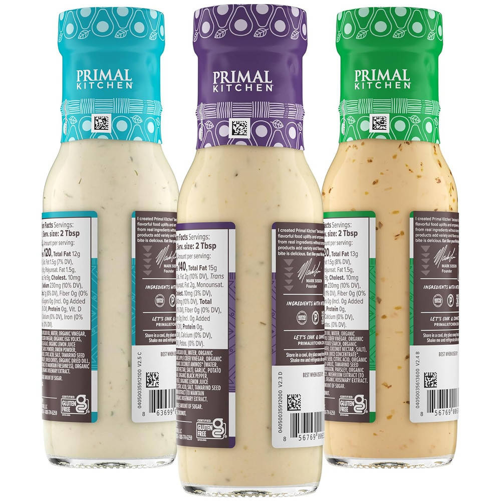 Ranch Dressing, Caesar Dressing, and Green Goddess Dressing & Marinade, Made wit