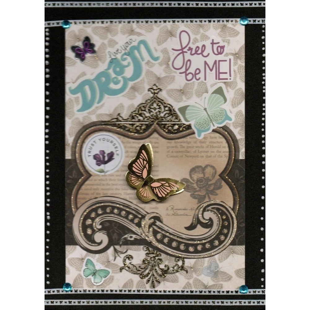 Mixed Media Collage Artwork OOAK - Be You!