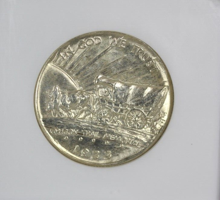 1933-D Oregon Trial Commemorative Half Dollar : NGC MS65