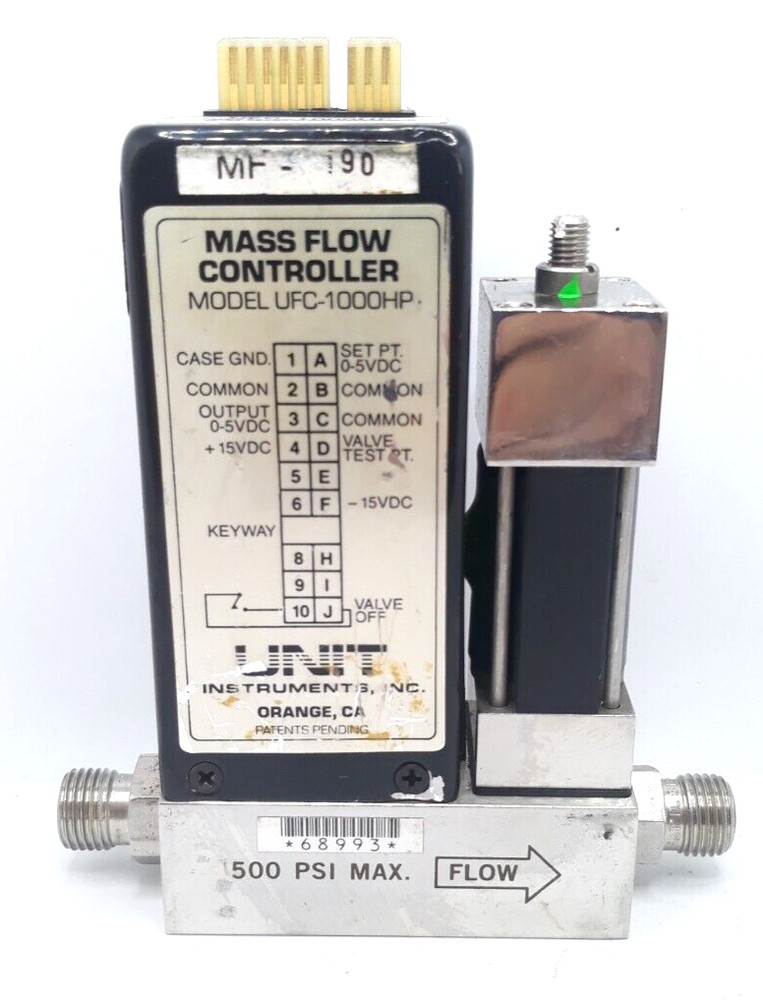 Unit UFC-1000HP Mass Flow Controller Range 500 SCCM Gas H2