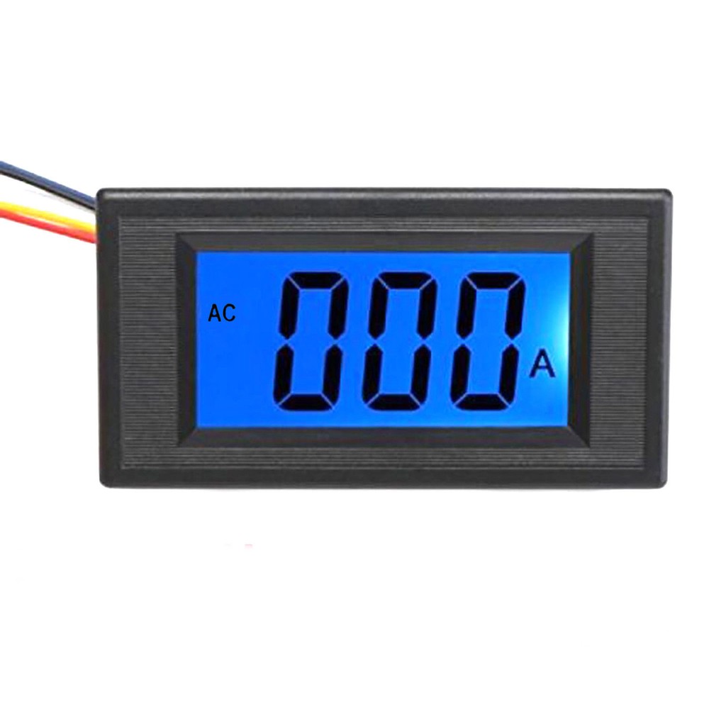 Blue LCD Digital AMP Current Panel Meter Ammeter AC 0~5A