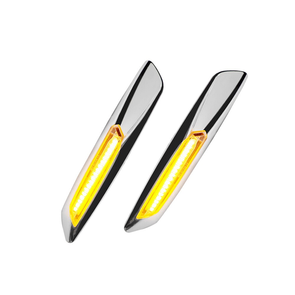 F10 Style Amber LED Clear Front Side Marker Lights For BMW E60 E82 E88 E90 E92
