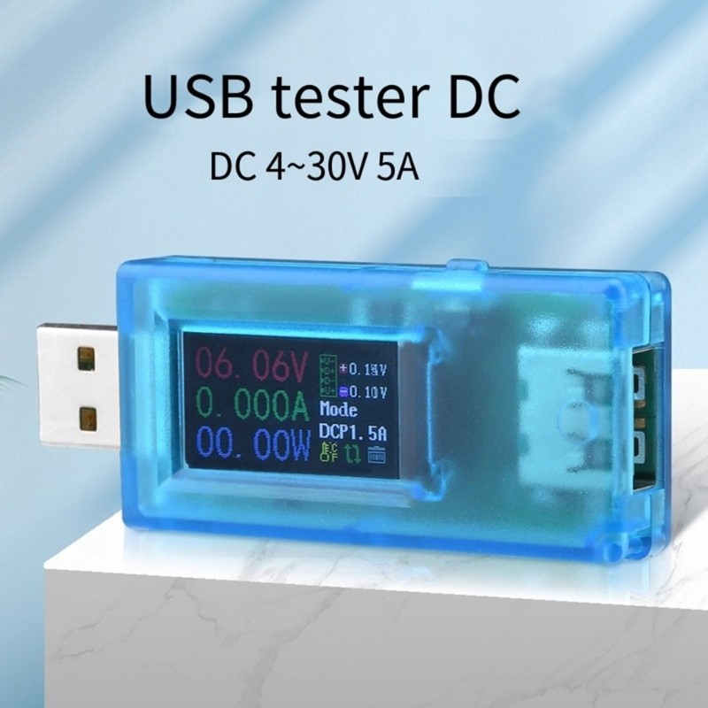 Easy Carry Voltage Current Tester with Temperature Display Waterproof ABS for