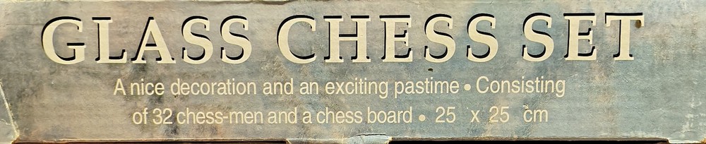 Antique Glass Chess Set