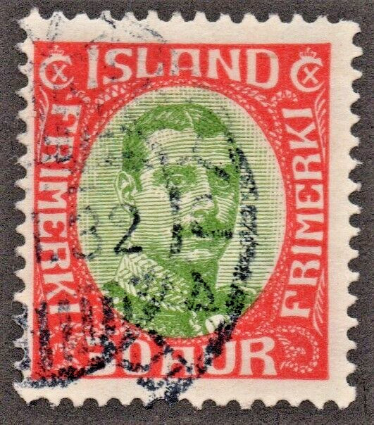 Iceland (1920) - Scott # 122,    Used