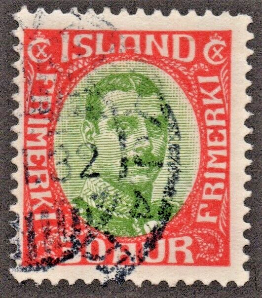 Iceland (1920) - Scott # 122, Used