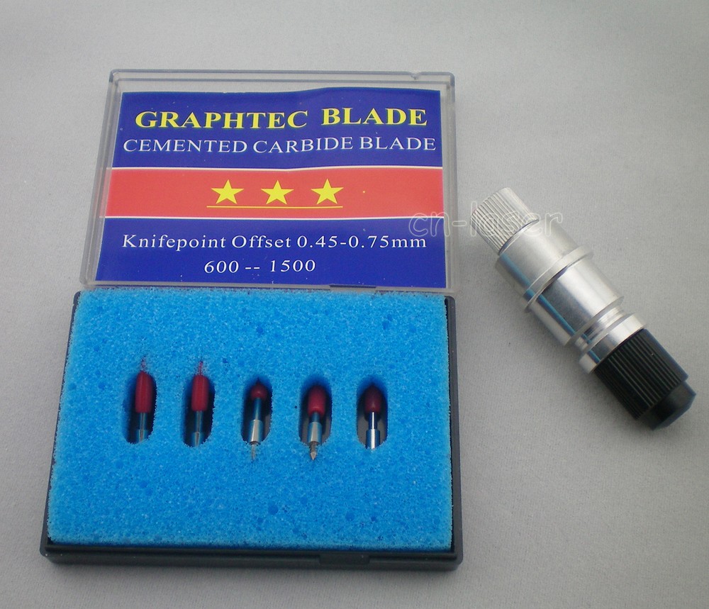 Graphtec Blade Holder+5Pcs 60° Graphtec CB15 Blades Vinyl Cutter Cutting Plotter