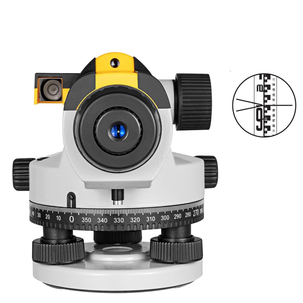 32X Automatic Optical Level Kit with Self-Leveling Magnetic Dampened Compensa...
