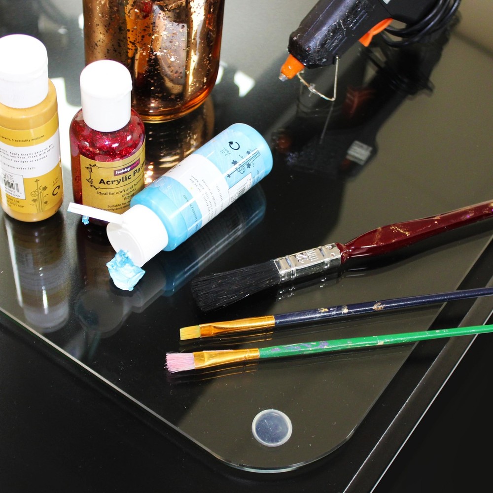 Marvelux Tempered Glass Desk Pad, Clear Surface Protector, Multi-Purpose Dura...