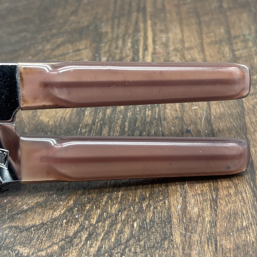 Swing Away Can Opener Transparent Brown Handle