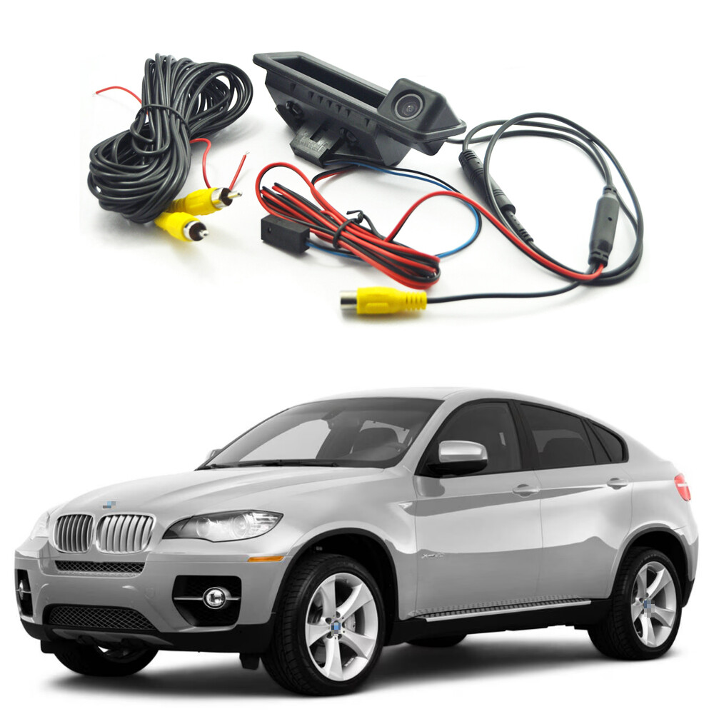 Car Trunk Handle + CCD Rear View Camera Backup for 2009-2014 BMW X6 E70 E71