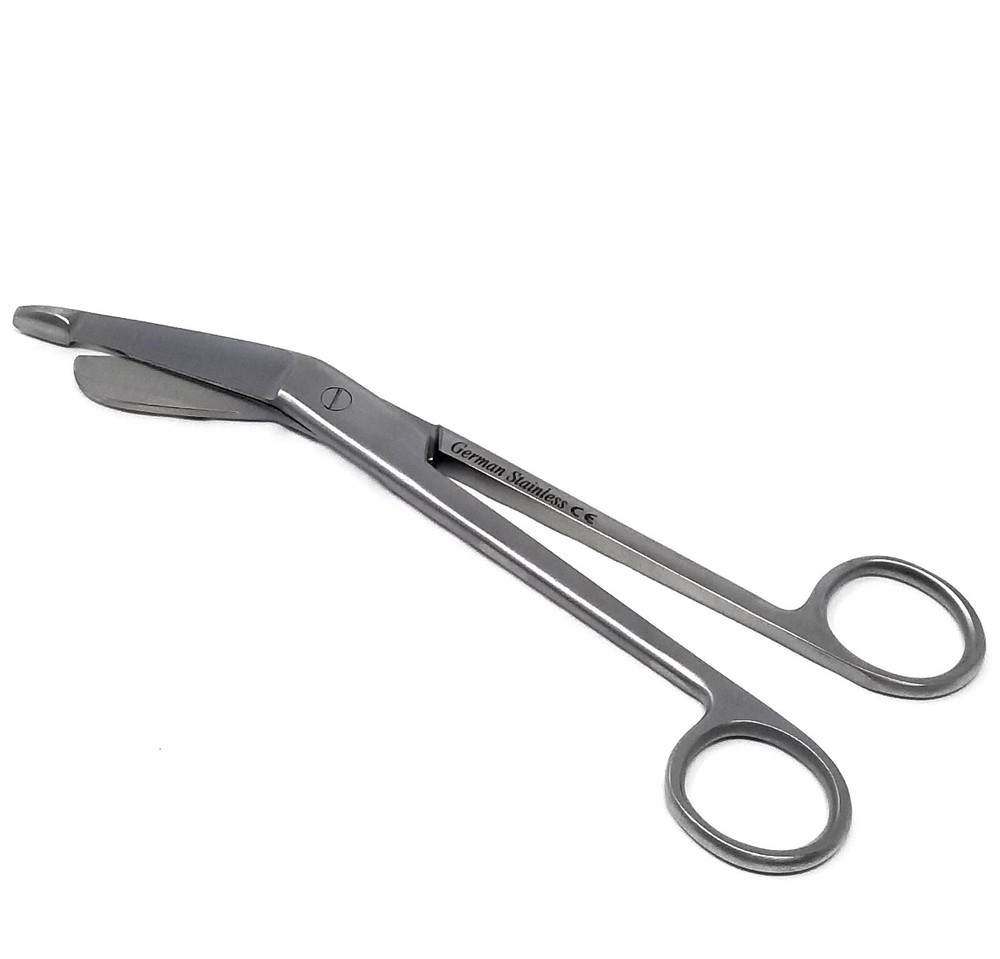 LEFT HANDED Bandage Scissors 7.25" German Stainless CE