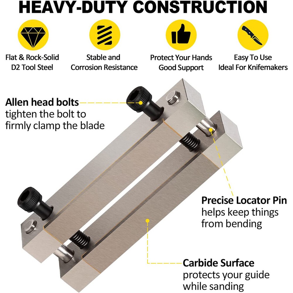 Hardened File Guide with Carbide Surface For Knife Making Tool Knife Makers