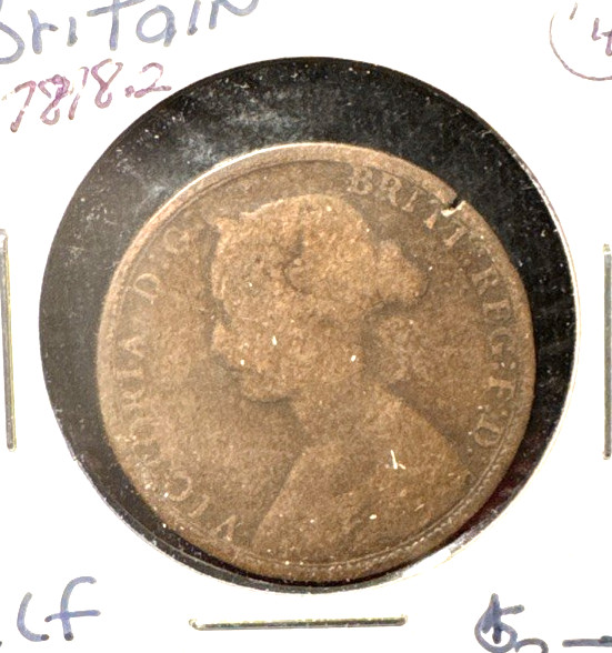Great Britain 1862 half penny KM 748.2 (4)
