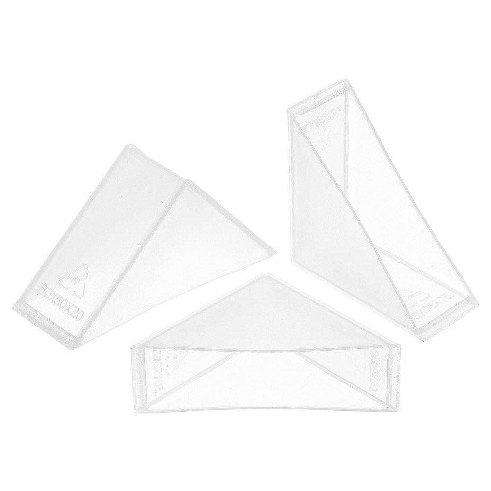 20Pcs Corner Protectors 20x70mm Plastic Right Angle Corner Guards Cushion, White