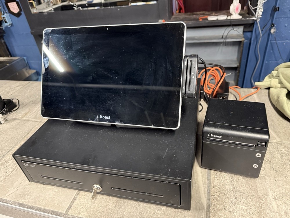 Toast POS System Touchscreen Terminal Cash Drawer Receipt Printer