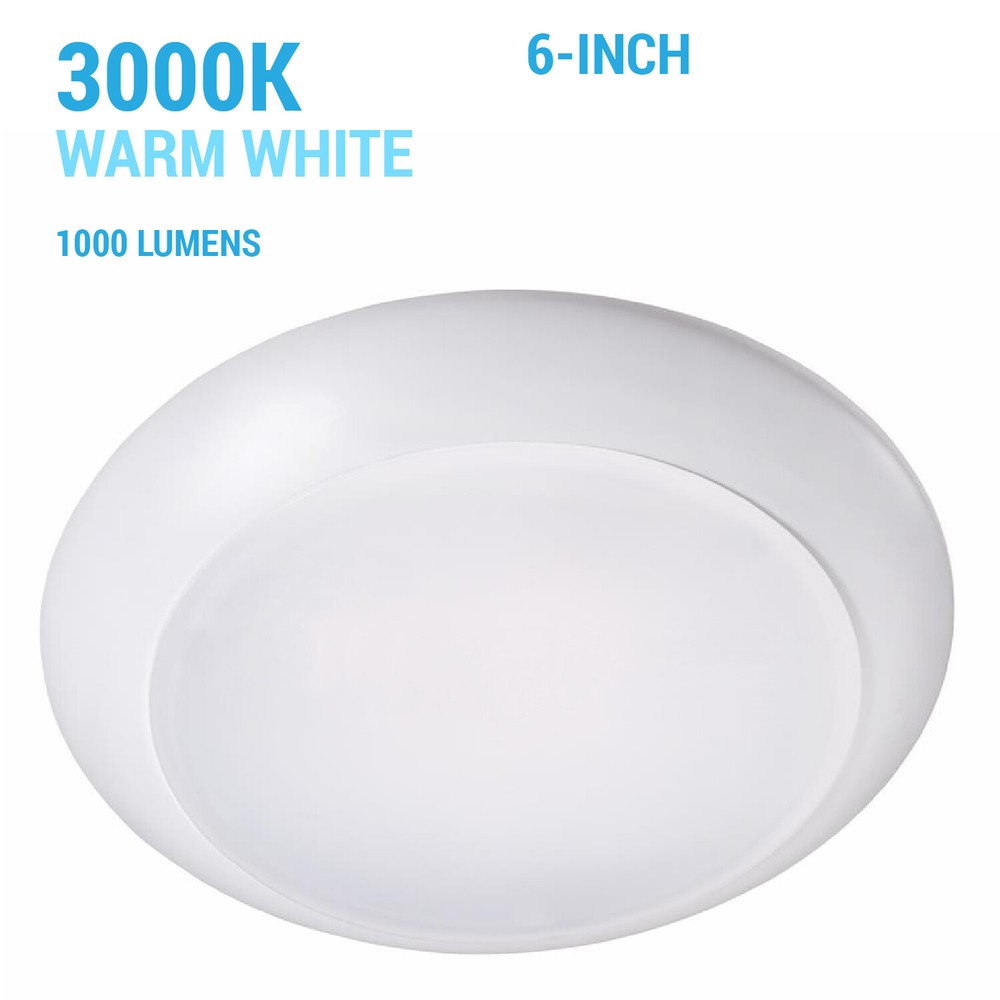 Topaz SDL6-15-930-D LED 6" Surface Mount Disk Light 3000K Dimmable 1000 Lumen