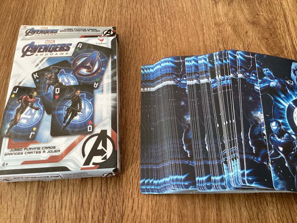 Marvel Avengers Endgame Jumbo Playing Cards - used