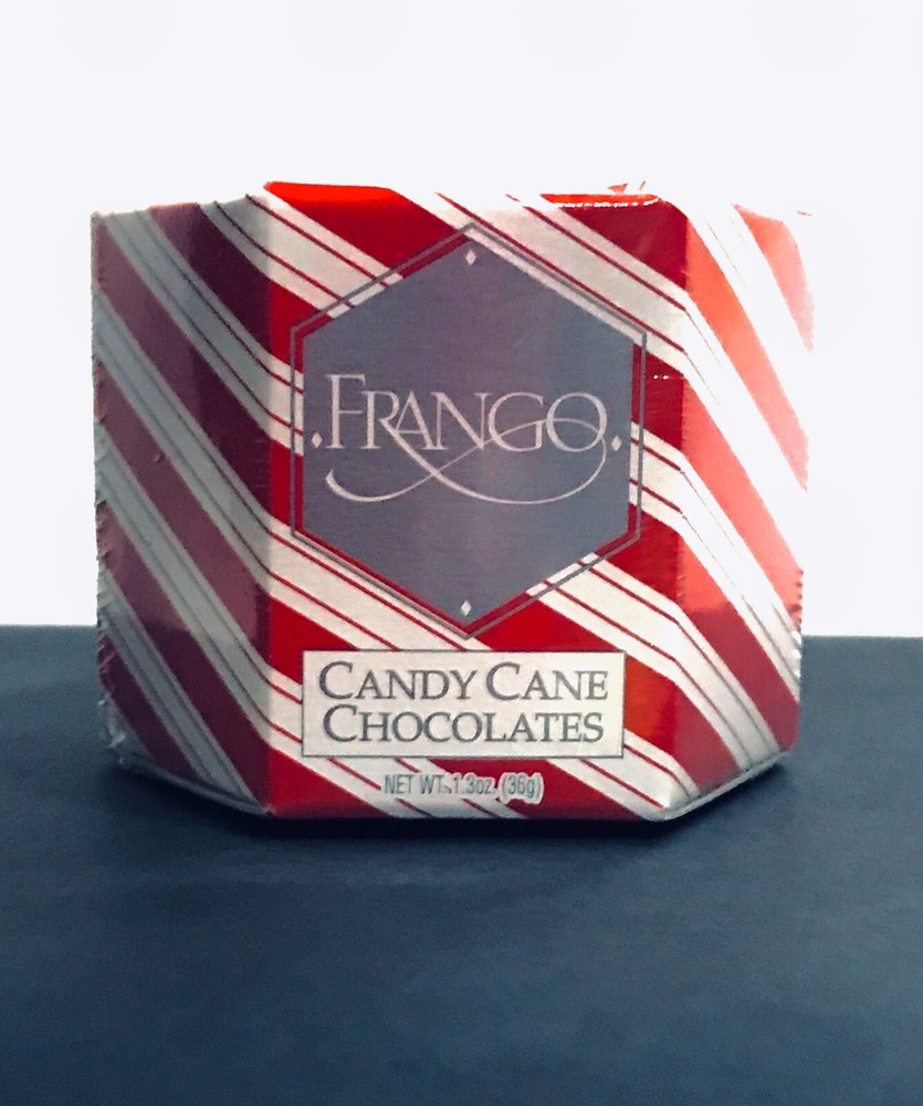 HTF Exclusive 2014 Macys Frango Candy Cane Chocolates Mini Collectible Container