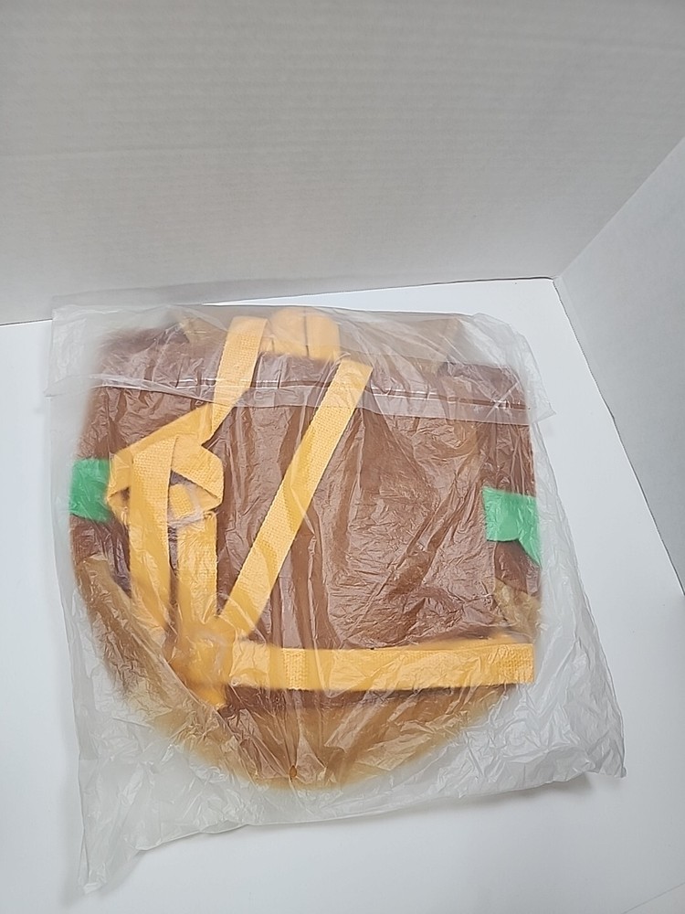 Burger Bag School Book Plush Shoulder Backpack Lined Adjustable Straps