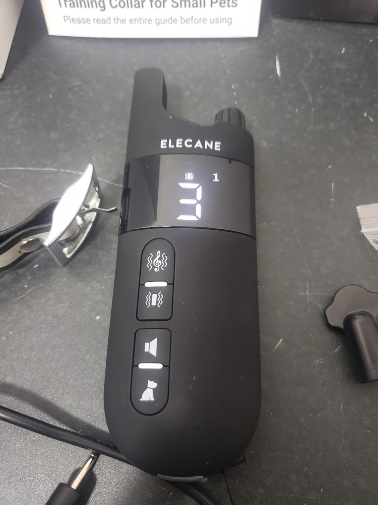 ELECANE Training Collar For Small Pets Rechargeable Remote Control Complete