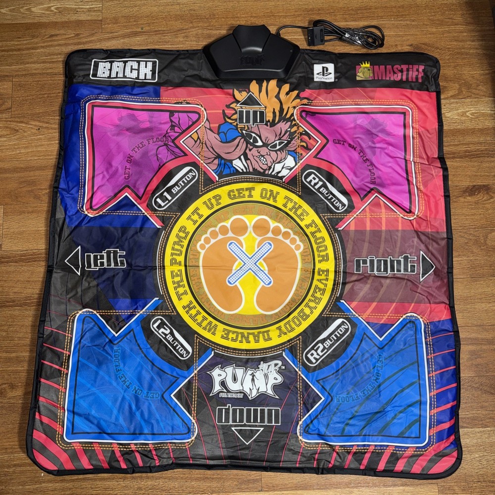 Mastiff Pump it Up Exceed Dance Mat Controller Controller For Playstation 2