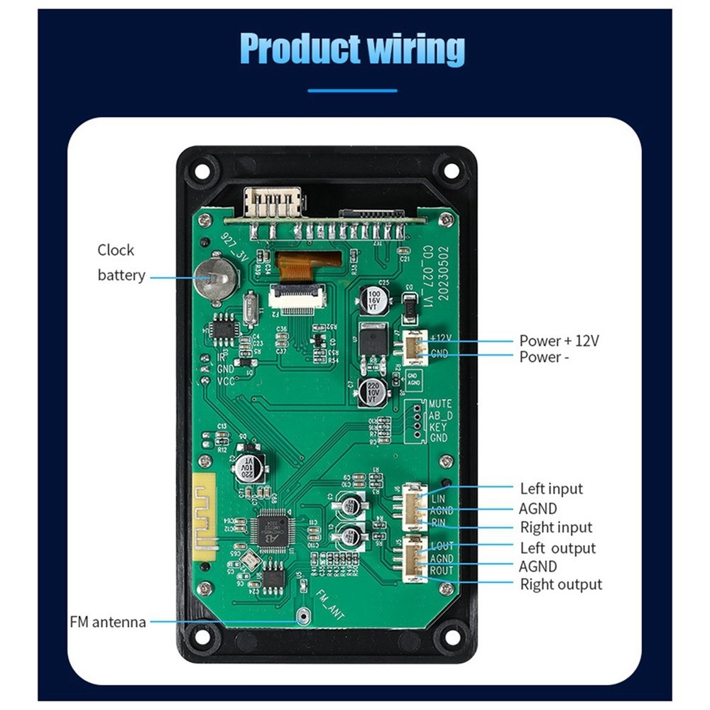 2.8-Inch Color Screen Bluetooth 5.1 Car Synchronization Lossless Decoding7333
