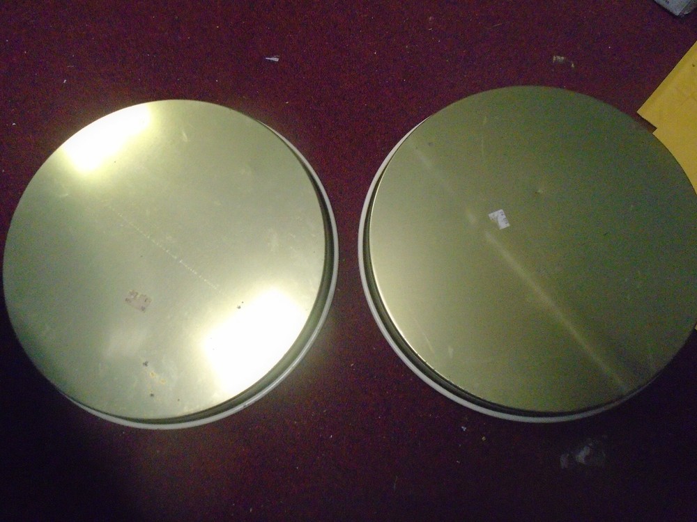 2x Good Housekeeping Round Tin Serving Trays