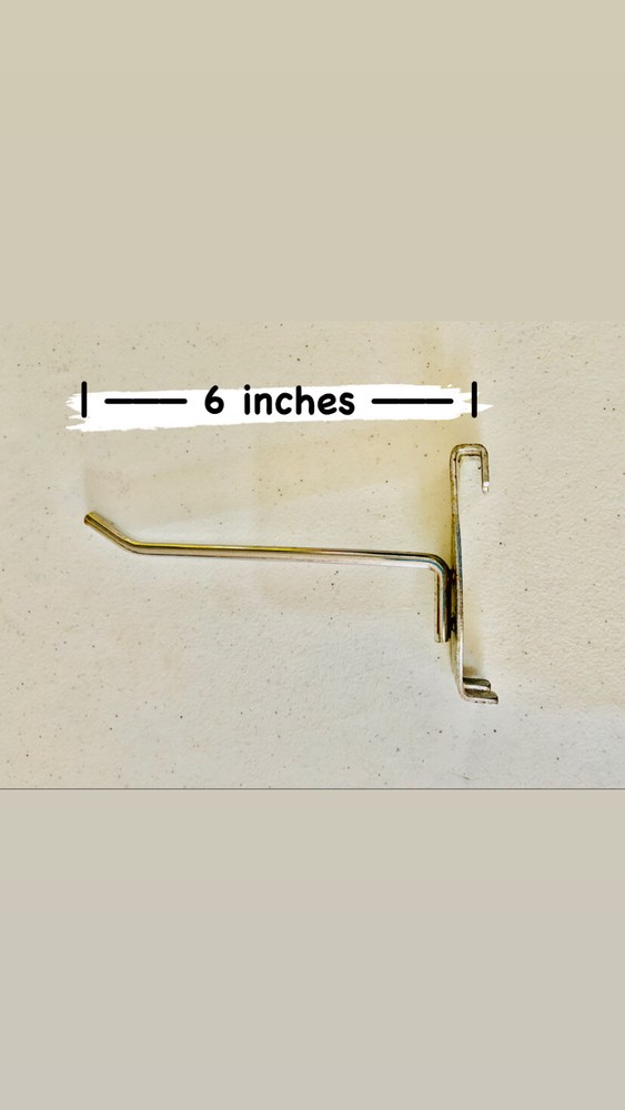 Used Boutique Raw Steel Peg Hook for Wire Grid