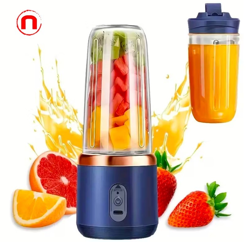 🍓🥤 Portable Dual-Cup Fruit and Vegetable Juicer