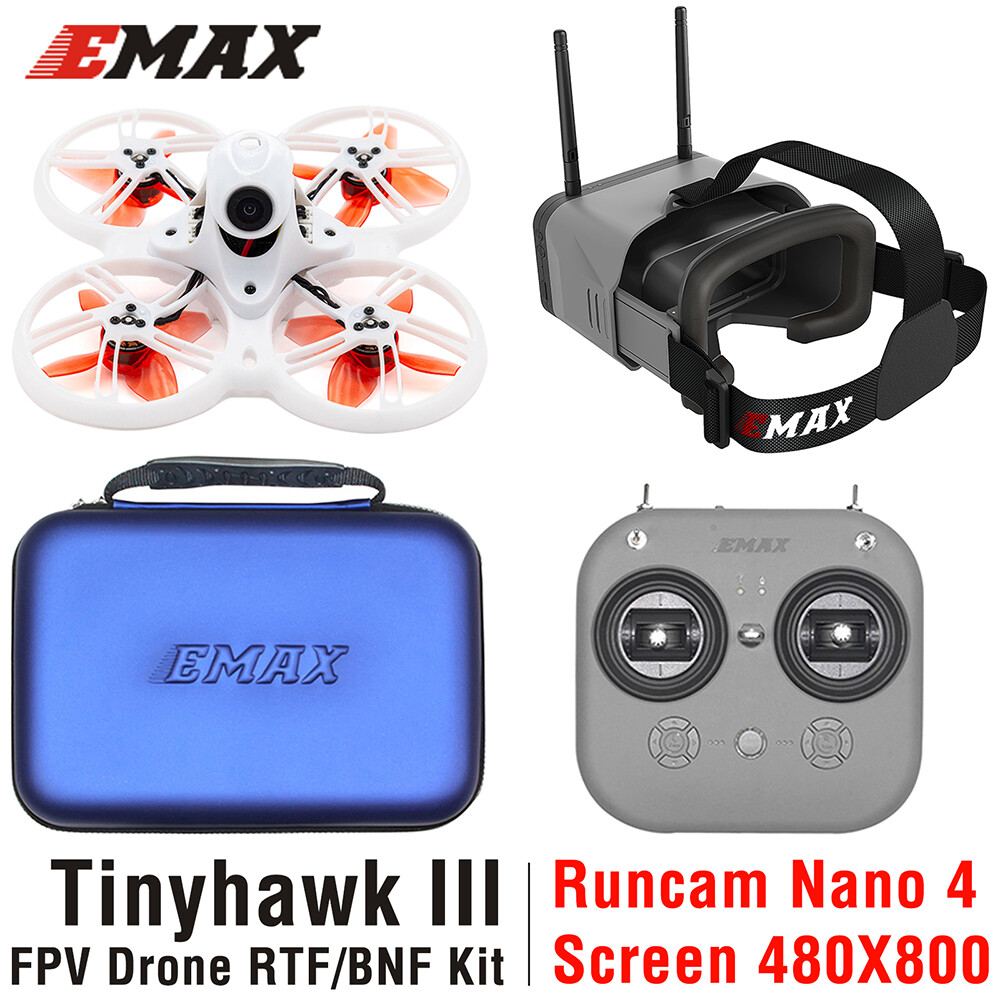 Emax Tinyhawk 3 III FPV Drone RTF Starter Racing Quadcopter Goggles Transmitter